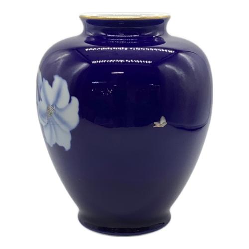 深川製磁 (フカガワセイジ) 花瓶 ▲ ブルー