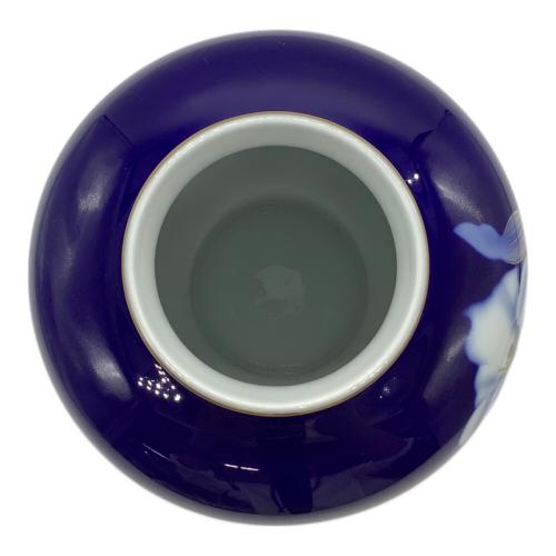 深川製磁 (フカガワセイジ) 花瓶 ▲ ブルー