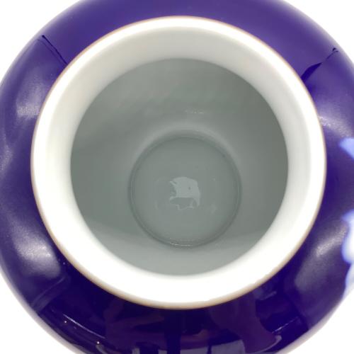 深川製磁 (フカガワセイジ) 花瓶 ▲ ブルー