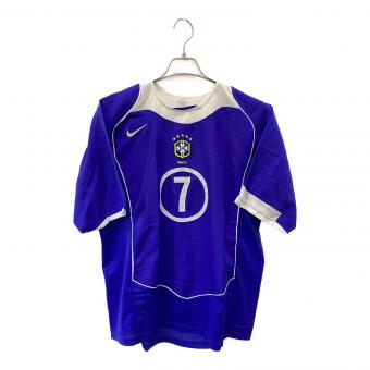 NIKE (ナイキ) ゲームシャツ メンズ SIZE XL ブルー 04/05 RONALDINHO 7 ブラジル代表
