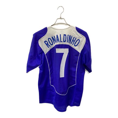 NIKE (ナイキ) ゲームシャツ メンズ SIZE XL ブルー 04/05 RONALDINHO 7 ブラジル代表