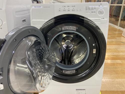 SHARP (シャープ) ドラム式洗濯乾燥機 297 7.0kg ES-S7G-WL 2022年製 クリーニング済 50Hz／60Hz