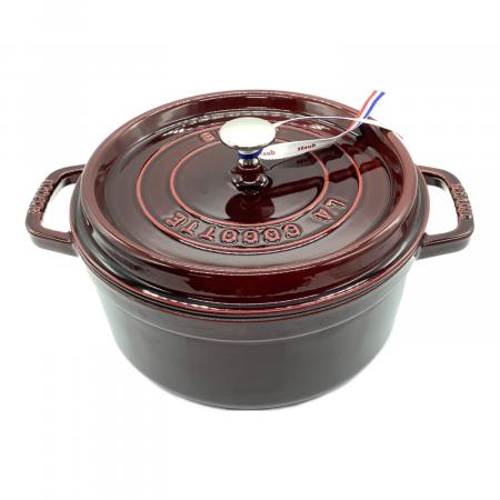 Staub (ストウブ) ココット・ラウンド グレナディンレッド ※長期保管