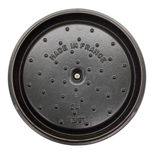 Staub (ストウブ) ココット・ラウンド グレナディンレッド ※長期保管による内部の経年変化有 1102487