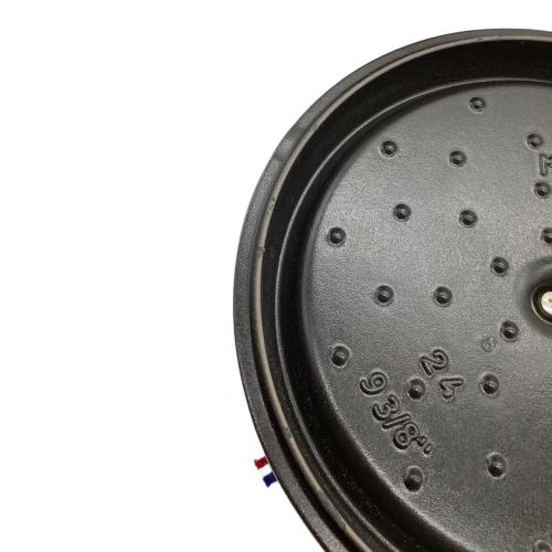 Staub (ストウブ) ココット・ラウンド グレナディンレッド ※長期保管による内部の経年変化有 1102487