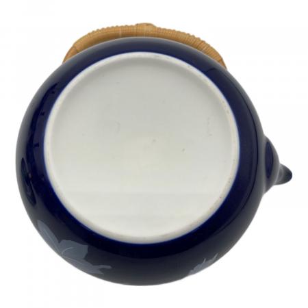 香蘭社 (コウランシャ) 蓋付茶器揃 ルリ白ばら 急須1・湯呑み5セット