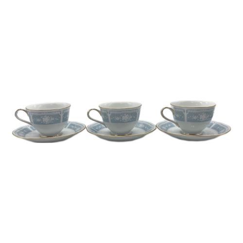 Noritake (ノリタケ) カップ&ソーサー＆プレート Y7345/107 レースウッドゴールド