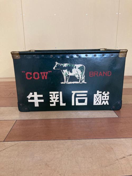 牛乳石鹸 (ギュウニュウセッケン) ボテ箱 グリーン 昭和レトロ