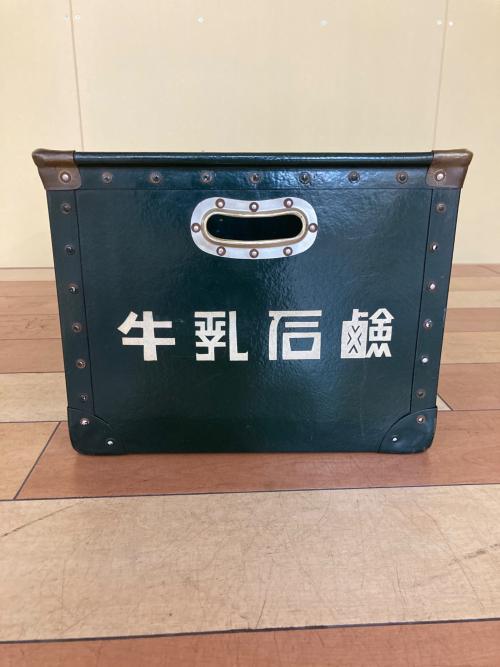 牛乳石鹸 (ギュウニュウセッケン) ボテ箱 グリーン 昭和レトロ