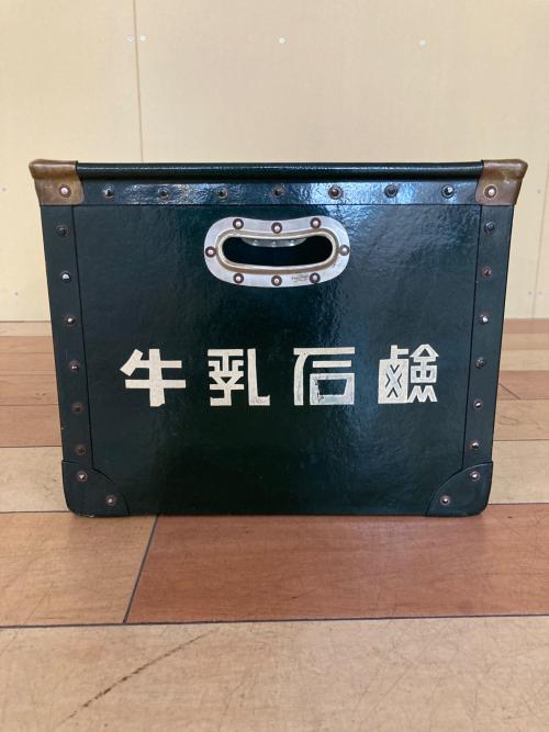 牛乳石鹸 (ギュウニュウセッケン) ボテ箱 グリーン 昭和レトロ