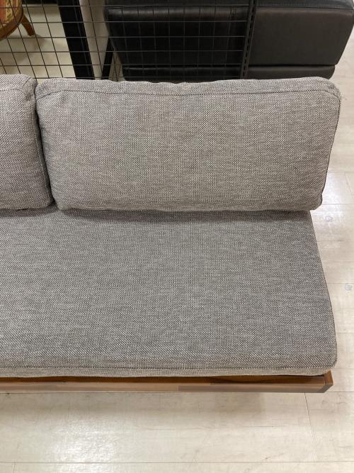 UNICO (ウニコ) 2人掛けソファー ブラウン×グレー 136 ファブリック SWELLA