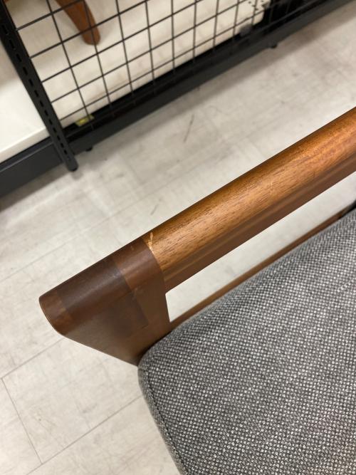 UNICO (ウニコ) 2人掛けソファー ブラウン×グレー 136 ファブリック SWELLA