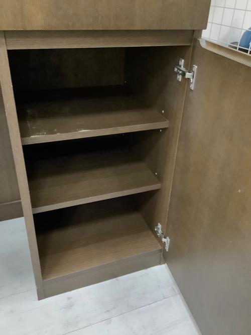 無印良品 (ムジルシリョウヒン) 食器棚 ブラウン 81 2枚扉