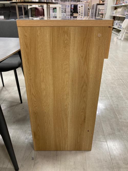 UNICO (ウニコ) キッチンカウンター ナチュラル 351 メタル天板 LOM