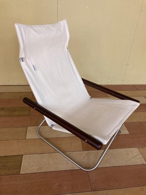 ラウンジチェア ダークブラウン×ホワイト NychairX