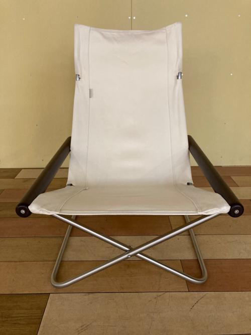 ラウンジチェア ダークブラウン×ホワイト NychairX