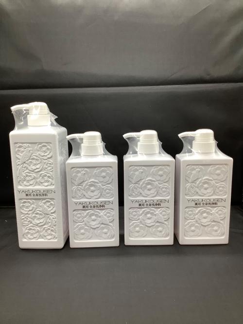 薬酵泉 (ヤクコウセン) 薬用全身洗浄料 500ml×3本 1L×1本 100ml×1本 〇