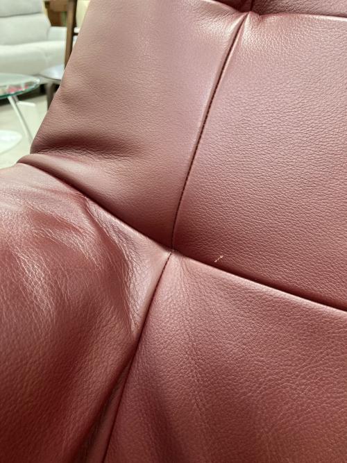 karimoku (カリモク) リクライニングチェアー レッド THE FIRST RU02モデル 224 オットマン付き