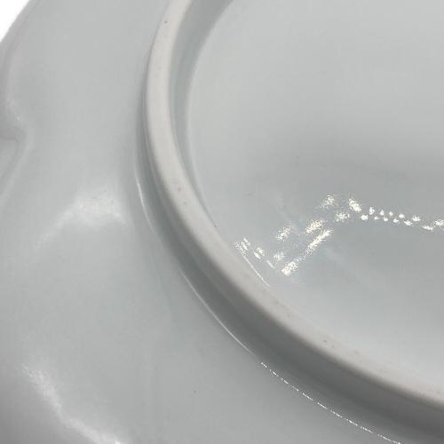 深川製磁 (フカガワセイジ) 盛皿 レッド・ホワイト 梅型 2Pセット