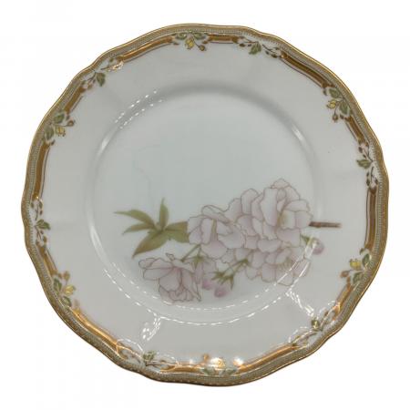 ノリタケ　ガラコンテッサ　花柄金縁陶磁器皿セット 6枚　新品　直径27センチ Noritake (ノリタケ) プレート 花柄 ガラコンテッサ 6Pセット