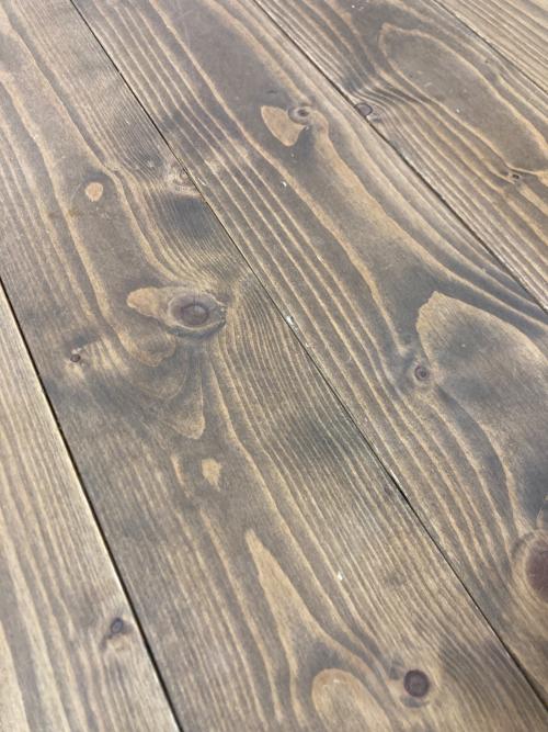 昇降デスク(手動) ブラウン×ブラック 北欧 カフェ風 木製