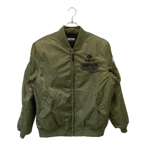 SIMPSON (シンプソン) フライトジャケット メンズ SIZE LL カーキ プロテクター付