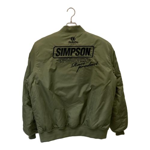 SIMPSON (シンプソン) フライトジャケット メンズ SIZE LL カーキ プロテクター付