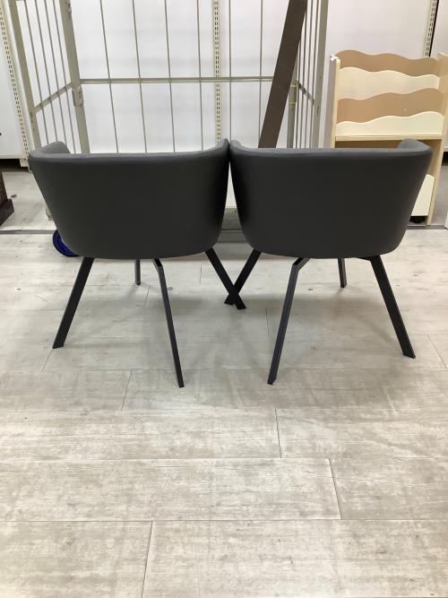 ニトリ ダイニング5点セット グレー×ブラック 143 セラミックス セーラル×TD301