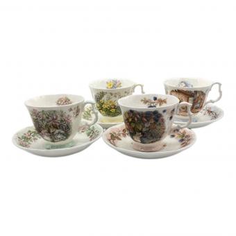 ROYAL DOULTON (ロイヤルドルトン) カップ&ソーサー フォーシーズン ブランブリーヘッジ 4Pセット