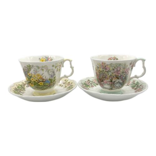 ROYAL DOULTON (ロイヤルドルトン) カップ&ソーサー フォーシーズン ブランブリーヘッジ 4Pセット