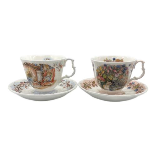 ROYAL DOULTON (ロイヤルドルトン) カップ&ソーサー フォーシーズン ブランブリーヘッジ 4Pセット