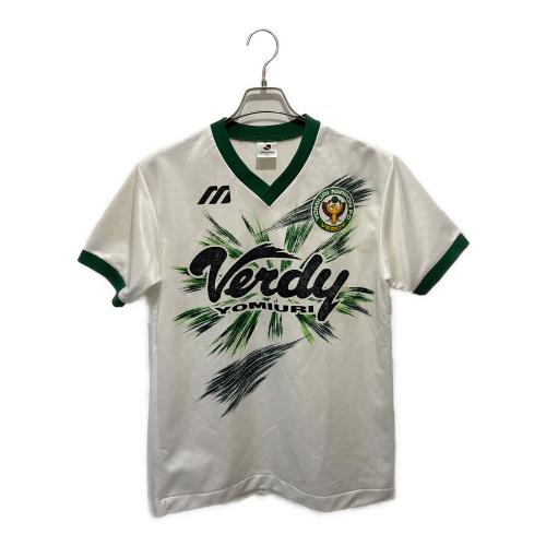 MIZUNO (ミズノ) ゲームシャツ メンズ SIZE L ホワイト×グリーン 90年代ヴィンティージ ヴェルディ