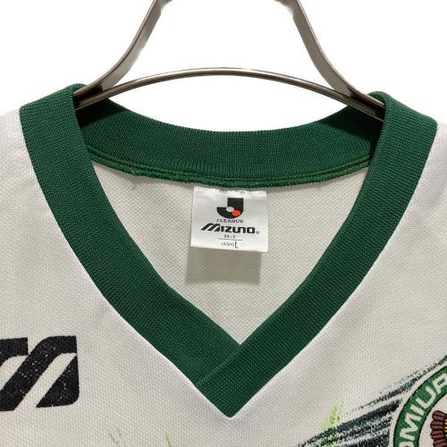 MIZUNO (ミズノ) ゲームシャツ メンズ SIZE L ホワイト×グリーン 90年代ヴィンティージ ヴェルディ