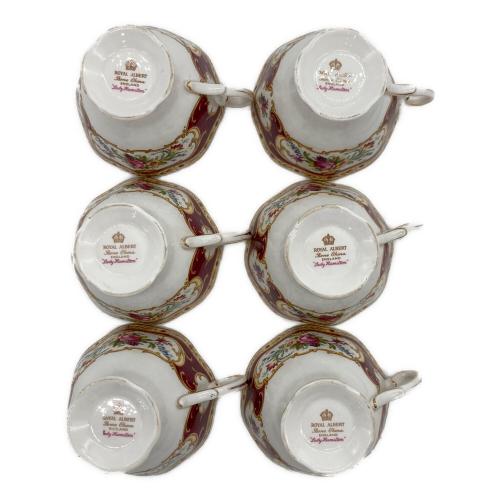 ROYAL ALBERT (ロイヤルアルバート) カップ&ソーサー スレ・ヨゴレ有 レディーハミルトン 6Pセット