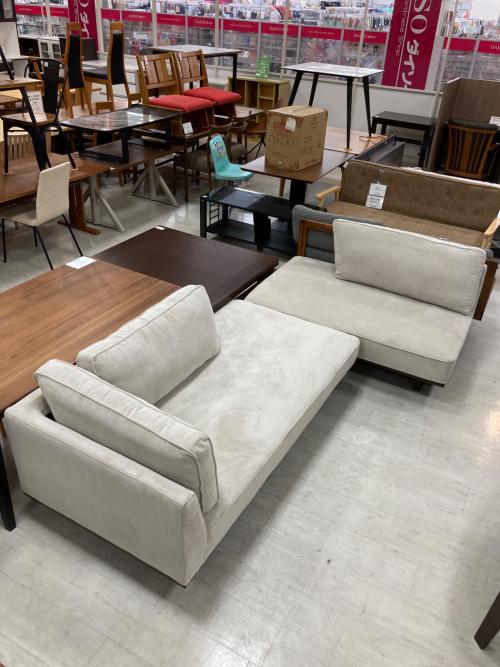 ニトリ カウチソファー ライトグレー 216 VS04C ファブリック