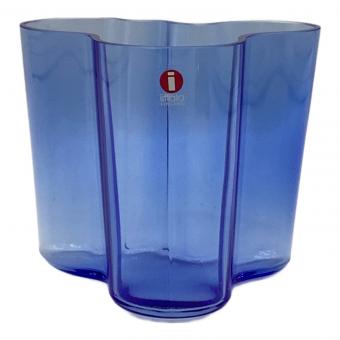 iittala (イッタラ) フラワーベース AALTO ブルー 95mm