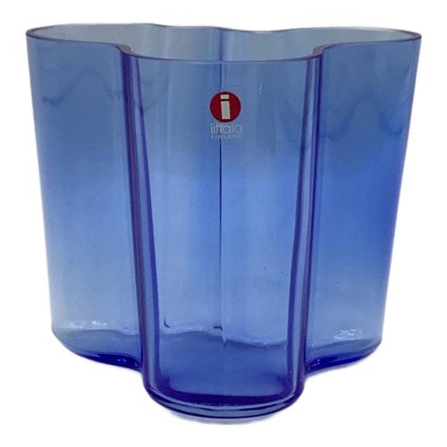 iittala (イッタラ) フラワーベース AALTO ブルー 95mm