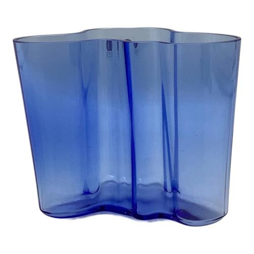 iittala (イッタラ) フラワーベース AALTO ブルー 95mm