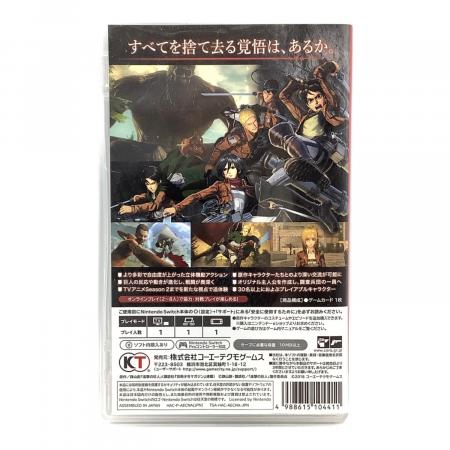 Nintendo Switch用ソフト 進撃の巨人2/Switch/HACPAECNA/D 17才以上