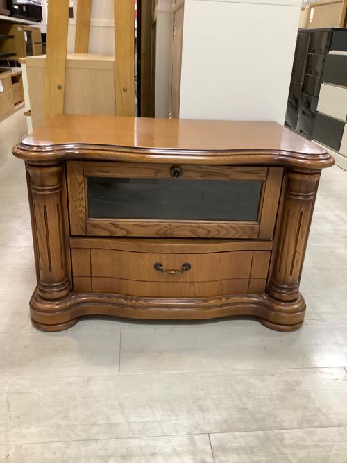 テレビボード ブラウン アンティーク調 70 1枚扉 引き出し付き