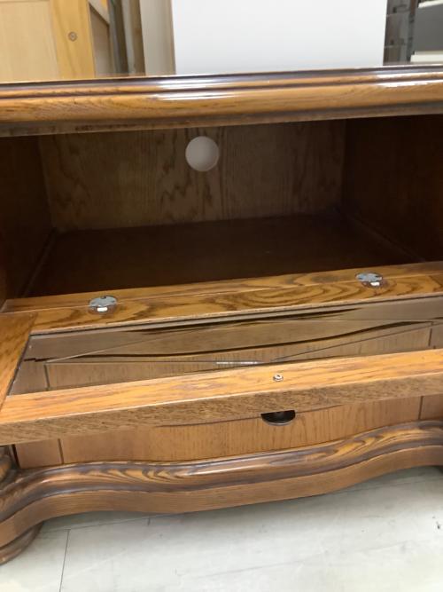 テレビボード ブラウン アンティーク調 70 1枚扉 引き出し付き