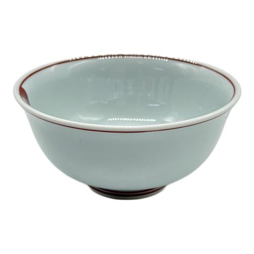 源右衛門窯 (ゲンエモンガマ) 茶碗 赤絵唐草