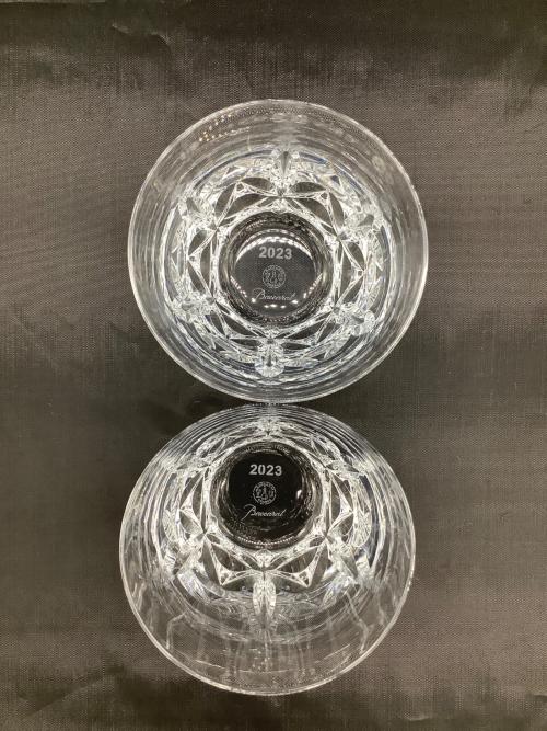 Baccarat (バカラ) ロックグラス 2023刻印入 エクラ 2Pセット