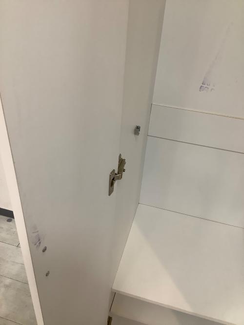 ニトリ ワードローブ ホワイト 2枚扉