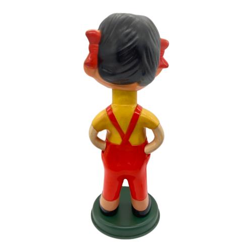 首振り不二家ペコちゃん人形 ヤケ・ベタ付有 31cm