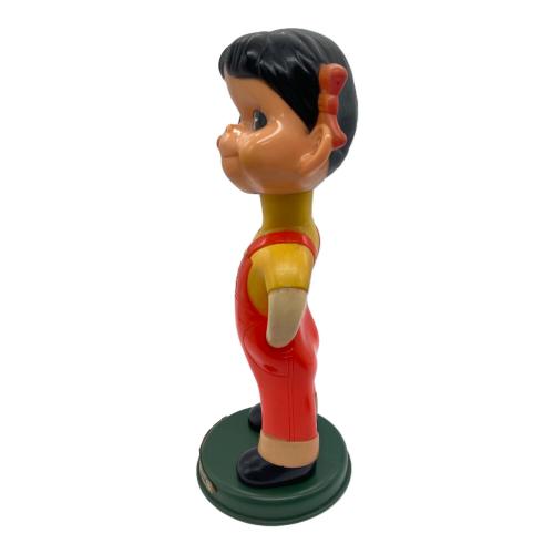 首振り不二家ペコちゃん人形 ヤケ・ベタ付有 31cm