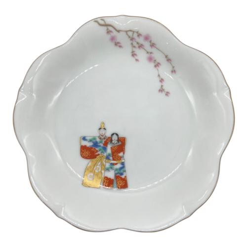 深川製磁 (フカガワセイジ) 桜型取皿揃 ひな人形 5Pセット