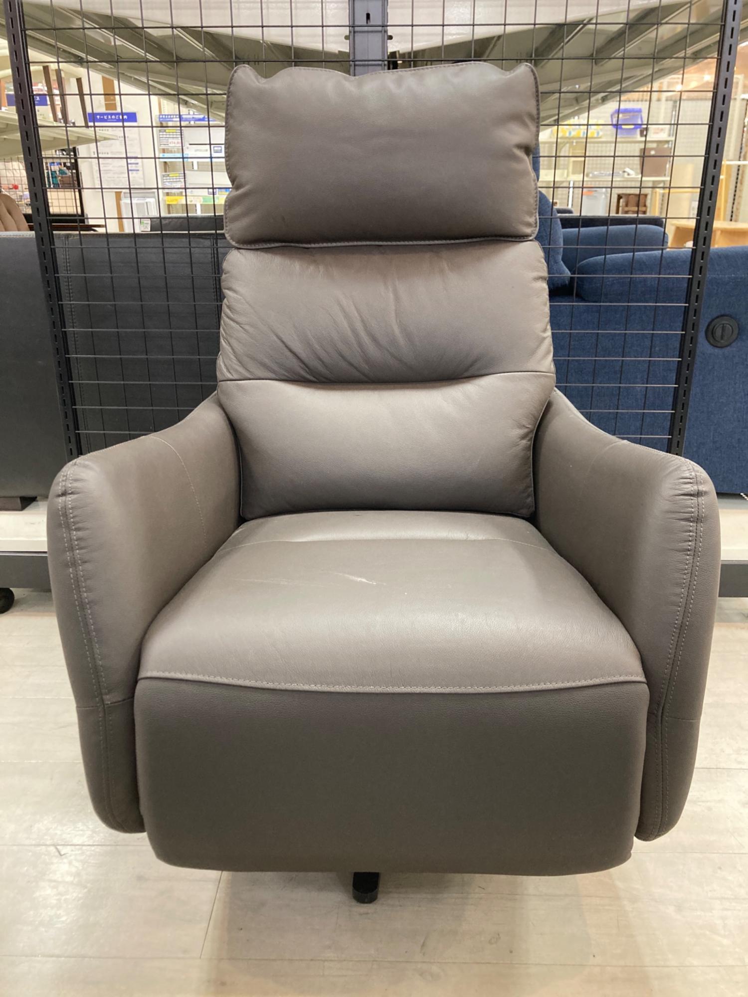 ニトリ リクライニングソファー グレー 222 アーム付 LE01｜トレファク
