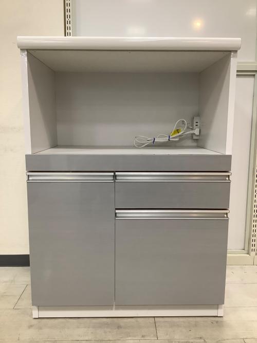 クラフトコガ キッチンカウンター ホワイト 1枚扉