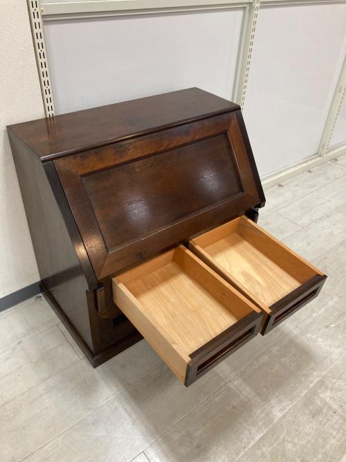 松本民芸家具 (マツモトミンゲイカグ) ライティングビューロー ブラウン 400849